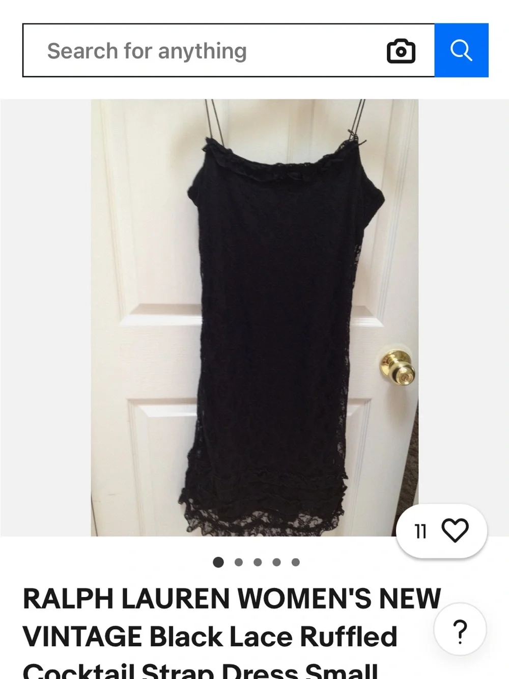 Ralph Lauren fitted thin spaghetti